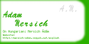 adam mersich business card